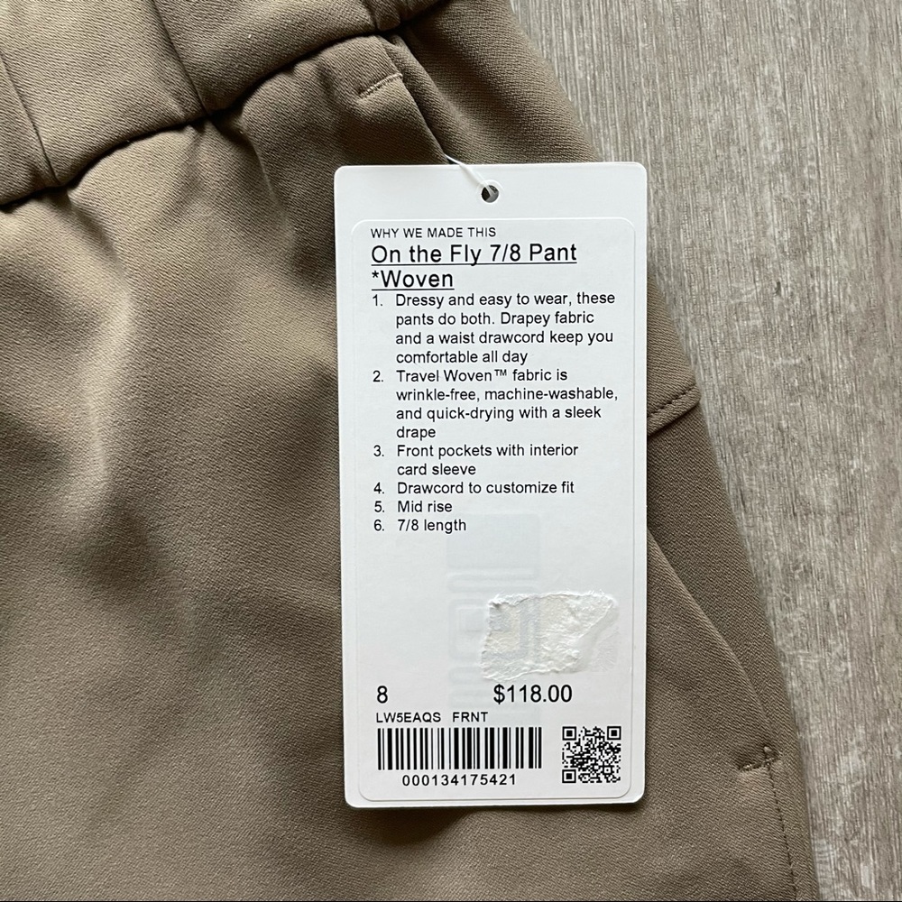 Lululemon On The Fly 7/8 Pant Woven - Frontier - Picture 3 of 5